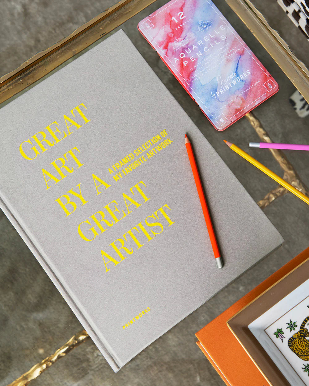 Frame book - Great Art, Beige