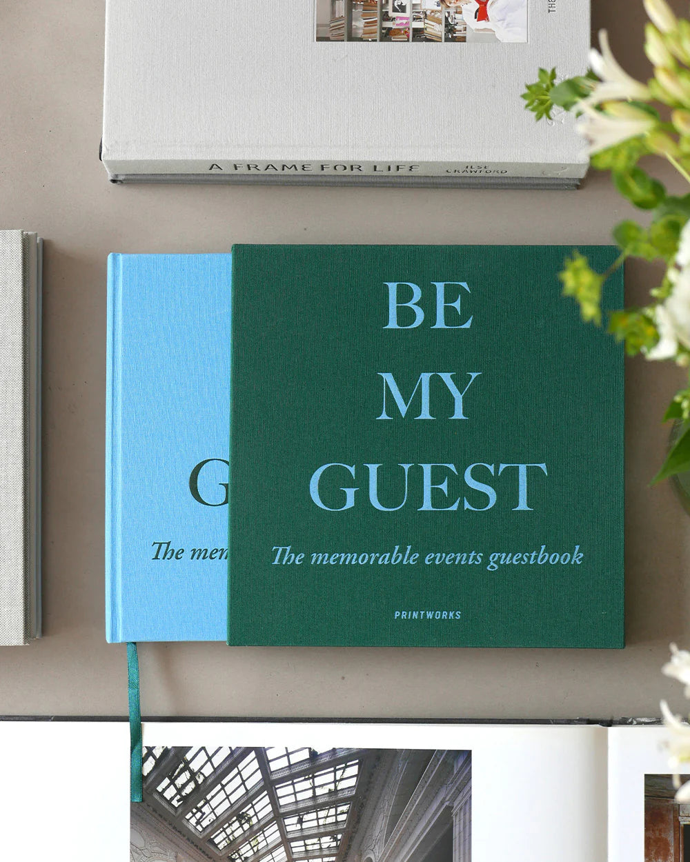 Guest Book - Green/Blue