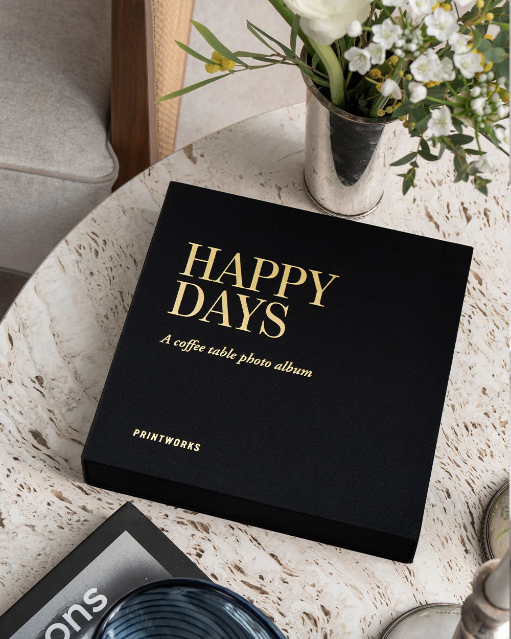 Photo Album - Happy Days, Black (S)