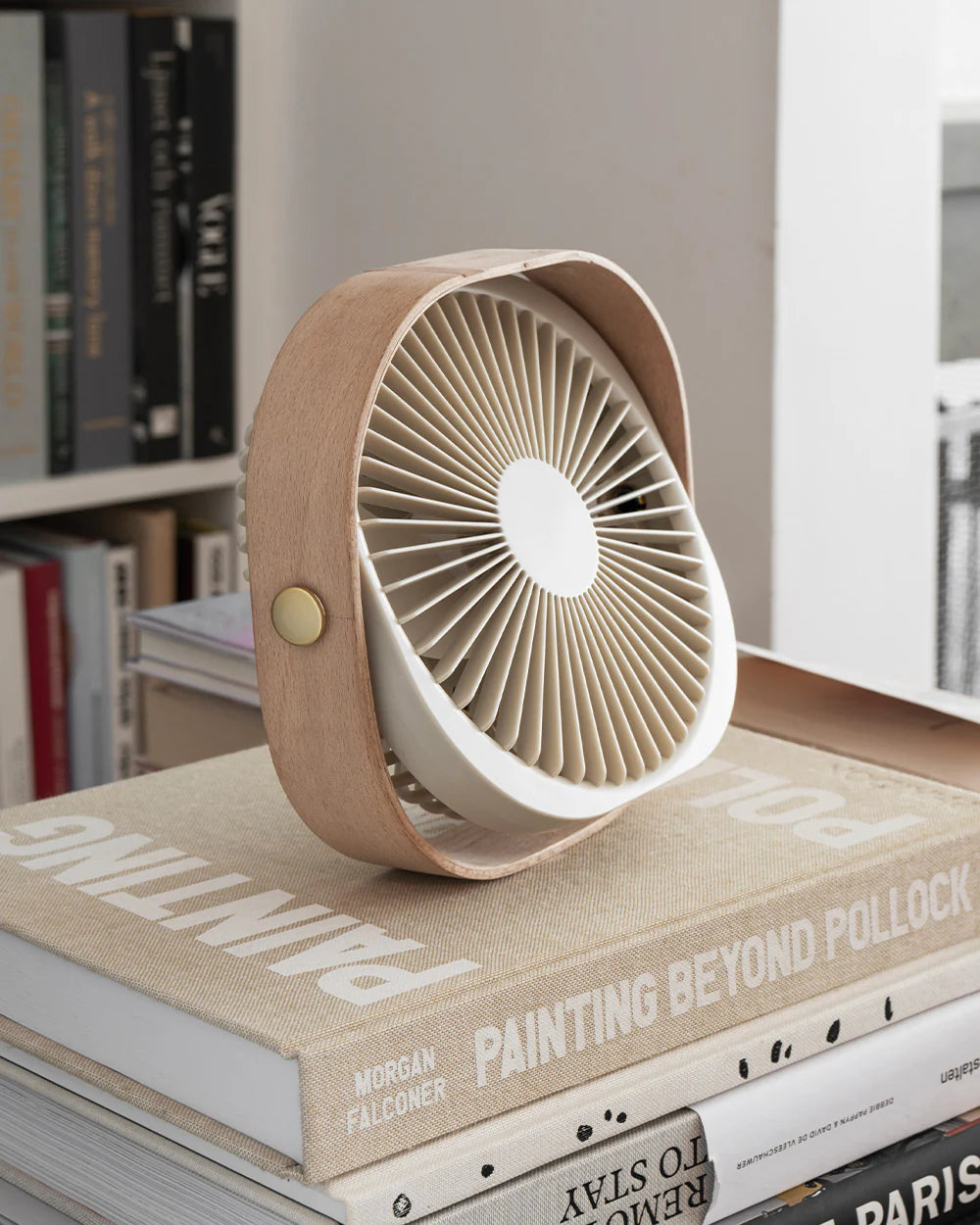 Table fan - Fantastic Wood, Beige