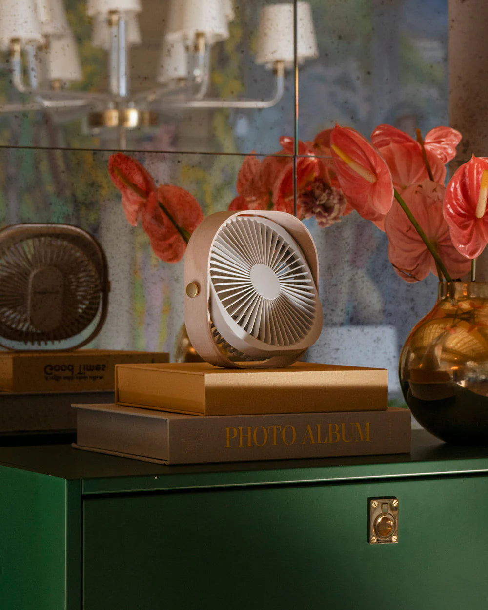 Table fan - Fantastic Wood, Beige