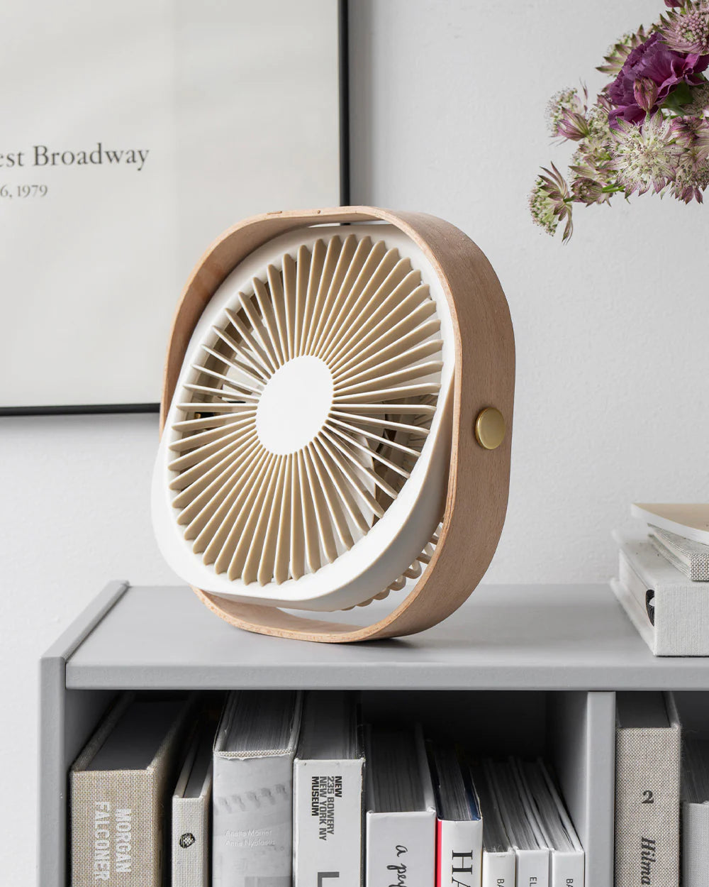Table fan - Fantastic Wood, Beige