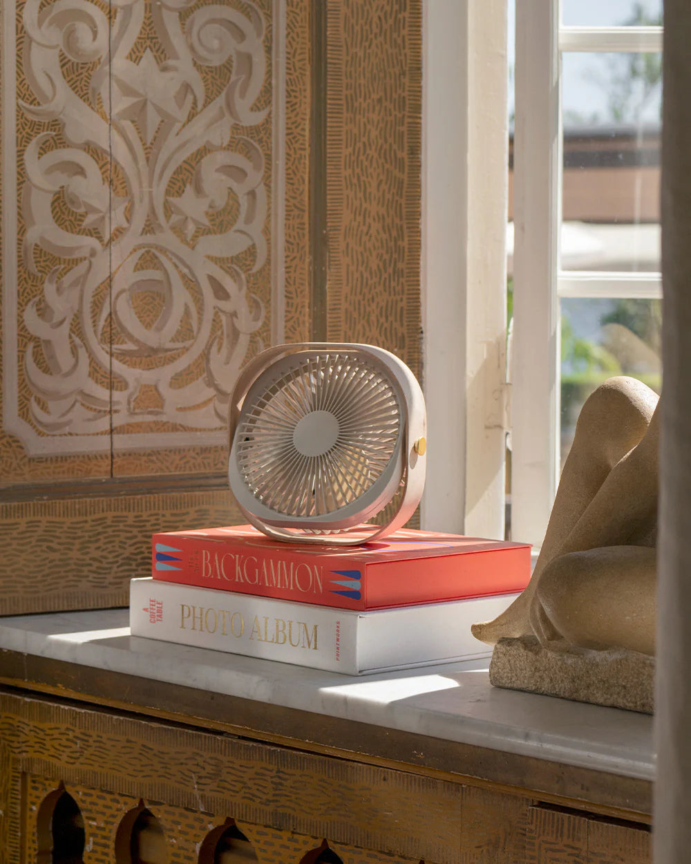 Table fan - Fantastic Wood, Beige
