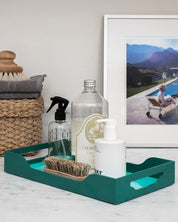 Lacquered Tray - Swell, Turquoise/Green M