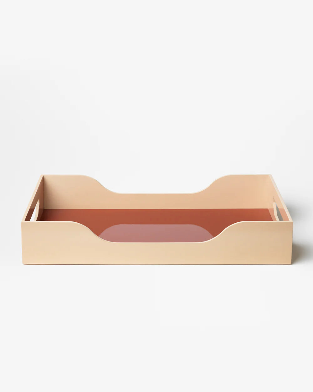 Lacquered Tray - Swell, Maroon/Pink L