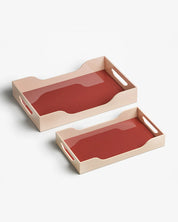 Lacquered Tray - Swell, Maroon/Pink M