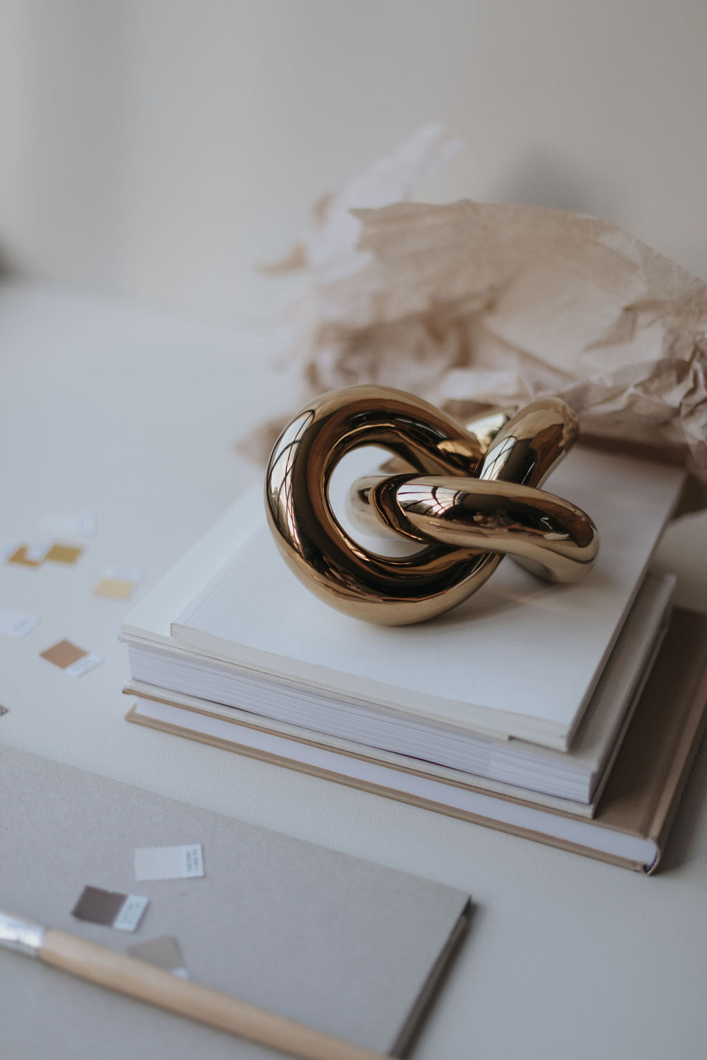 Knot Table Dekoration, Guld