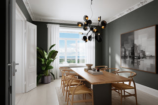 Turno taklampa svart/guld