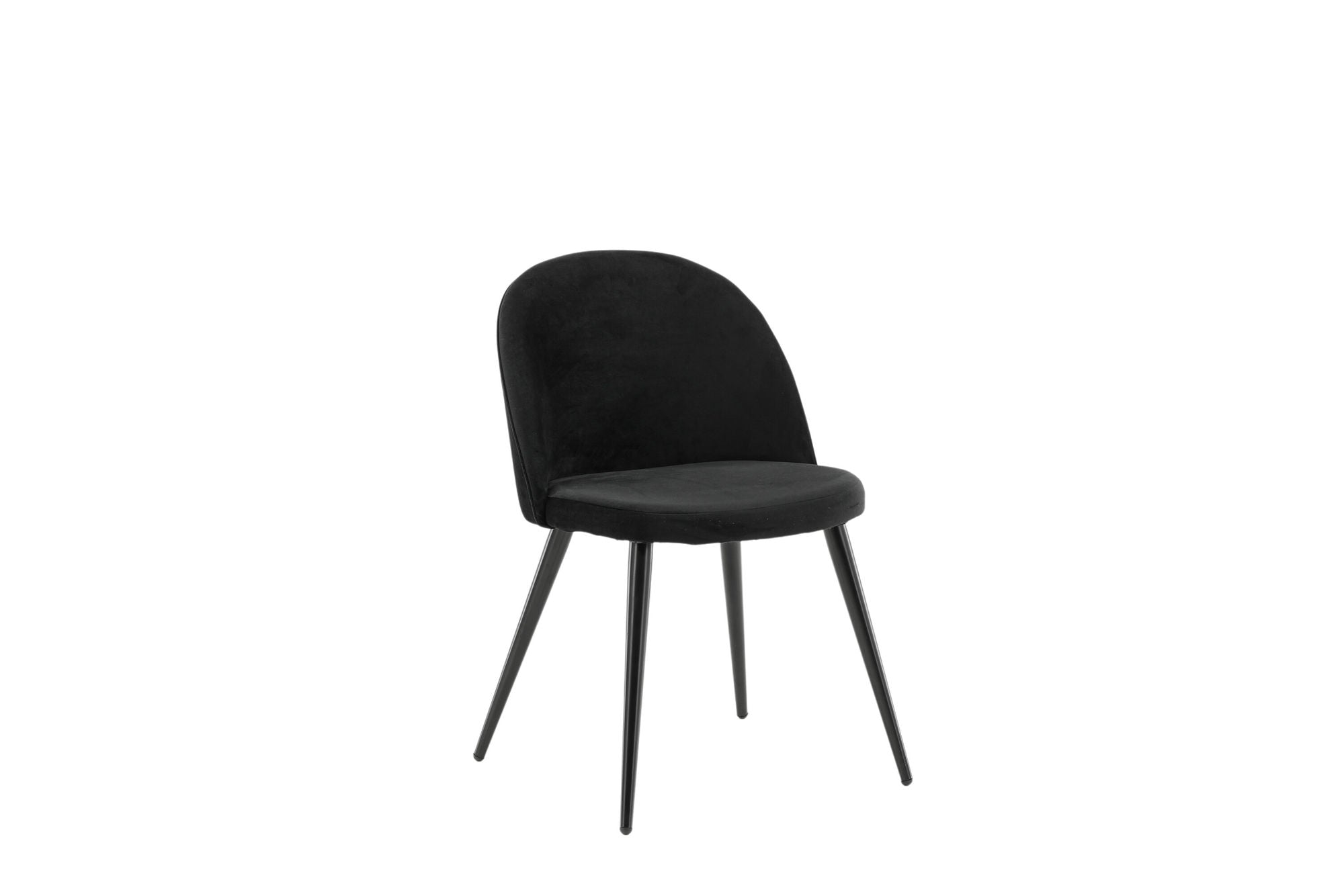 Vinga Matstol Sammet Svart, 2-Pack