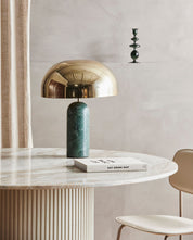 ATLAS Bordslampa Marmor, Grön