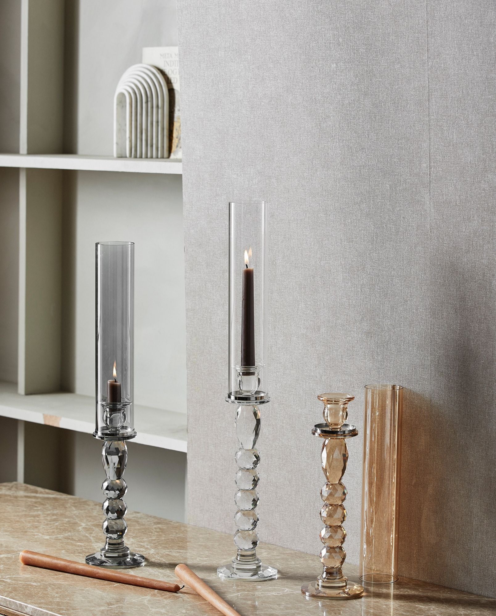 NOSY Ljusstake, Smoke Grey