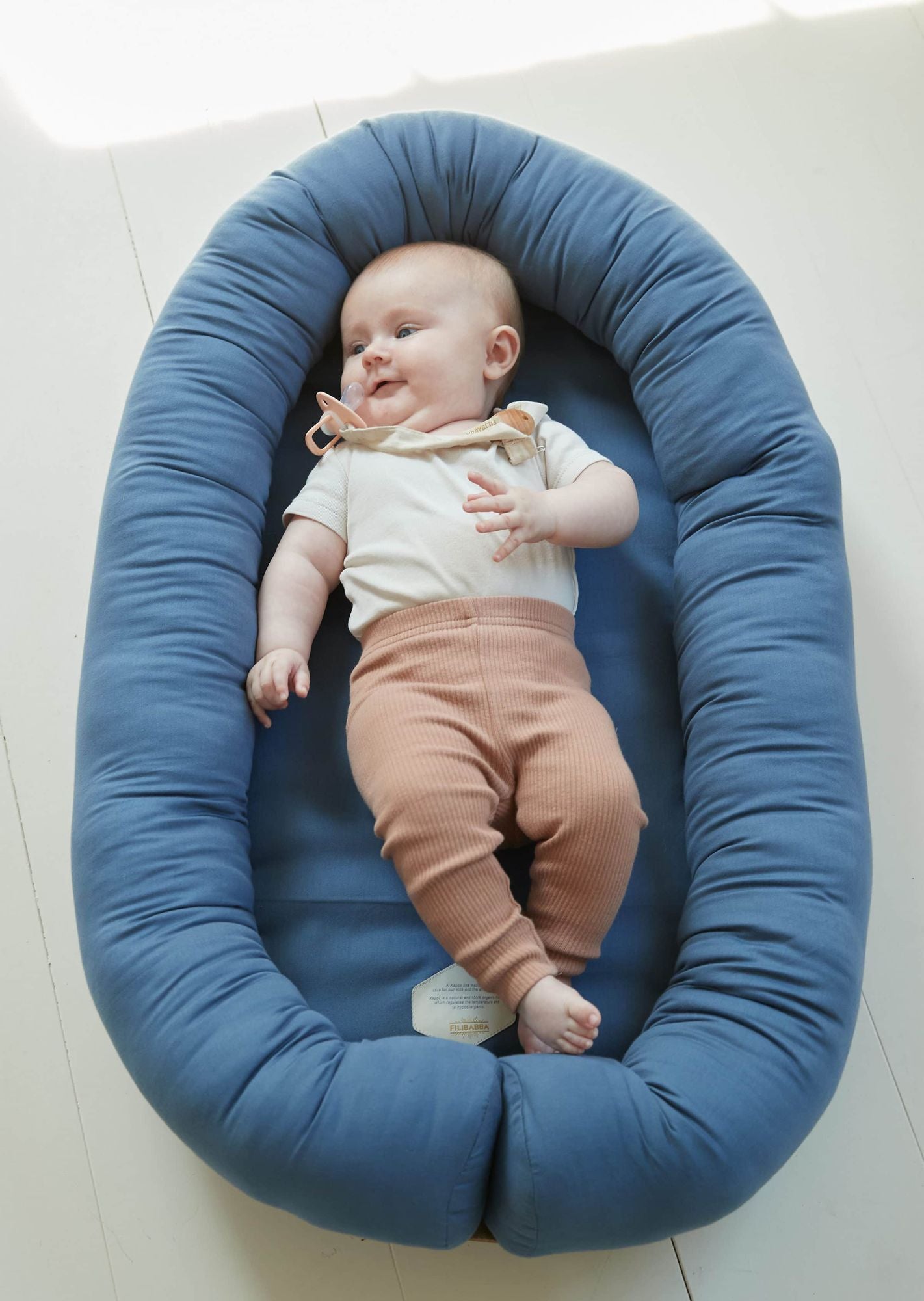 Babynest, Kapok Muddly blue
