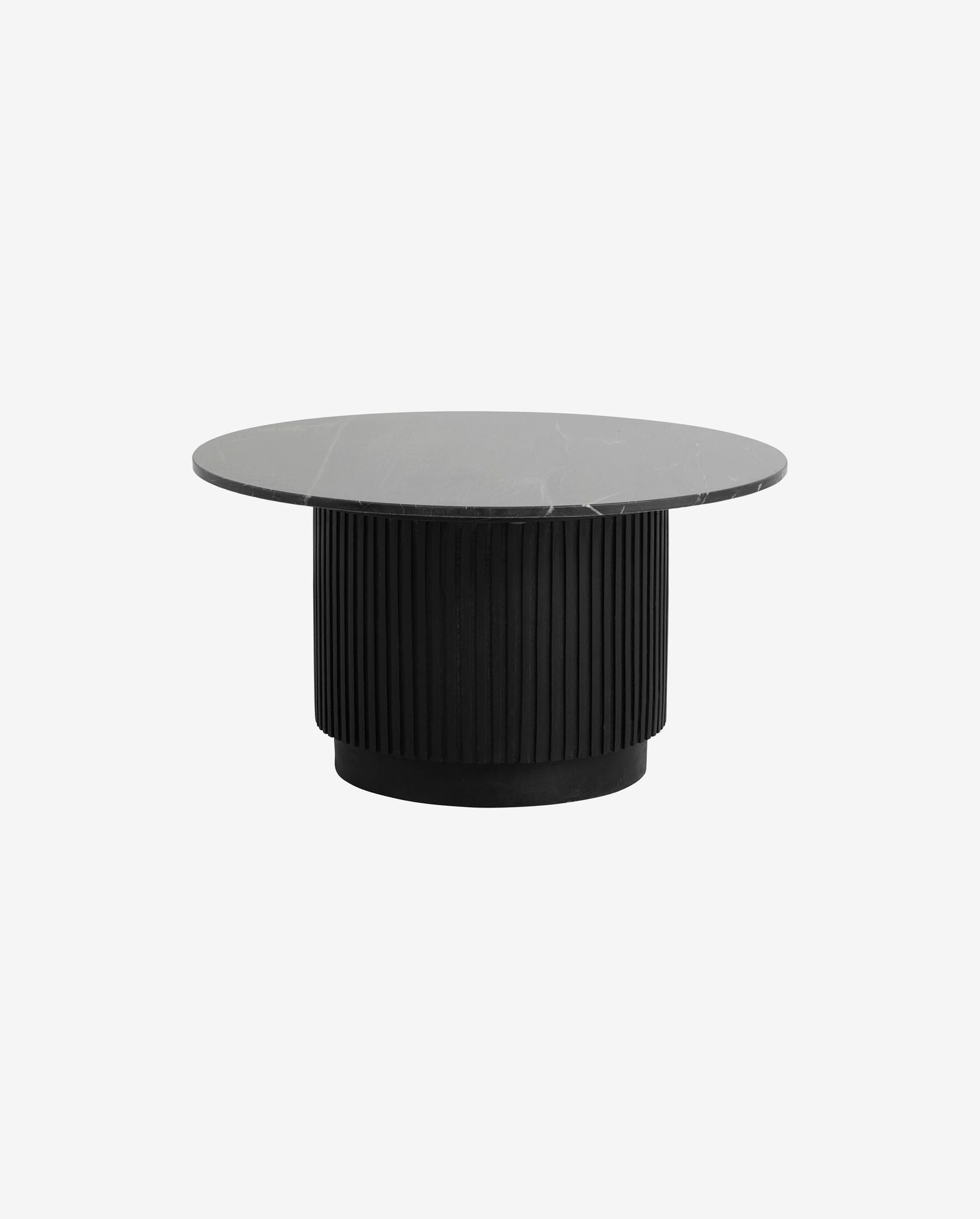 ERIE Soffbord Marmor ø70, Svart