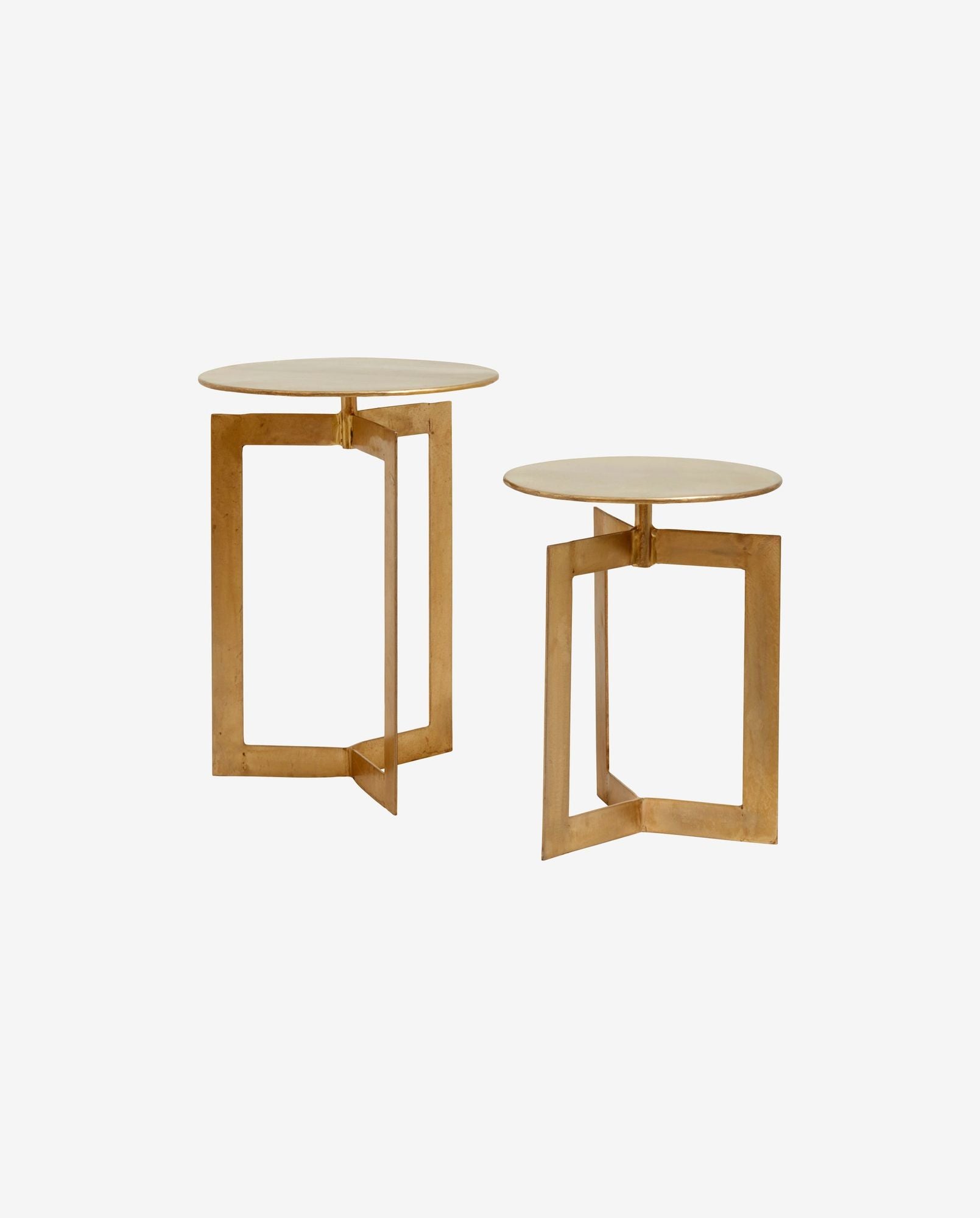 NYASA Sidobord Mässing, 2-Pack