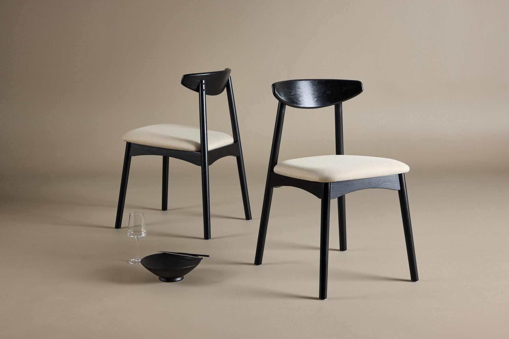 Ven Matstol 2-Pack, Svart
