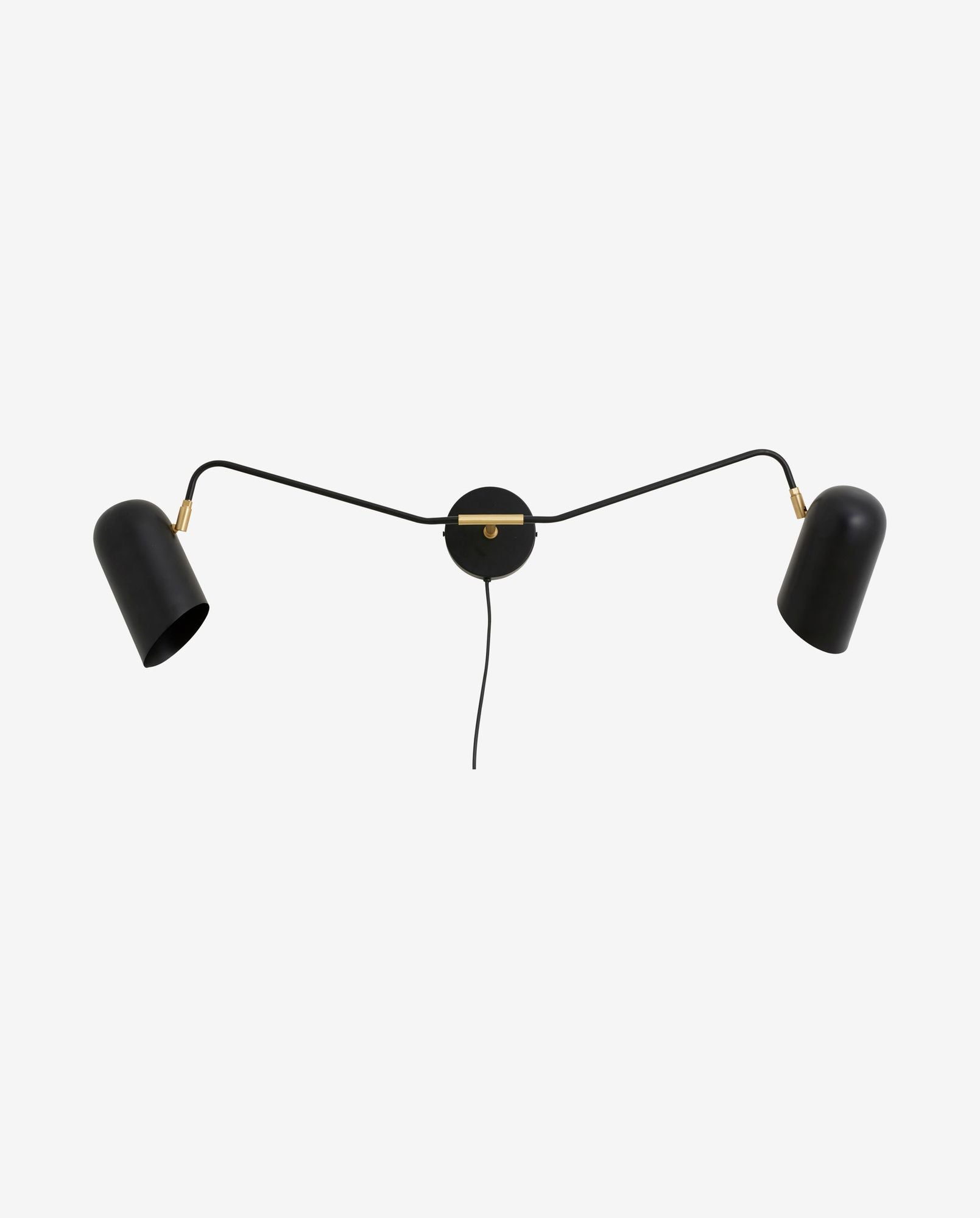 ERIS Vägglampa, Svart / Guld