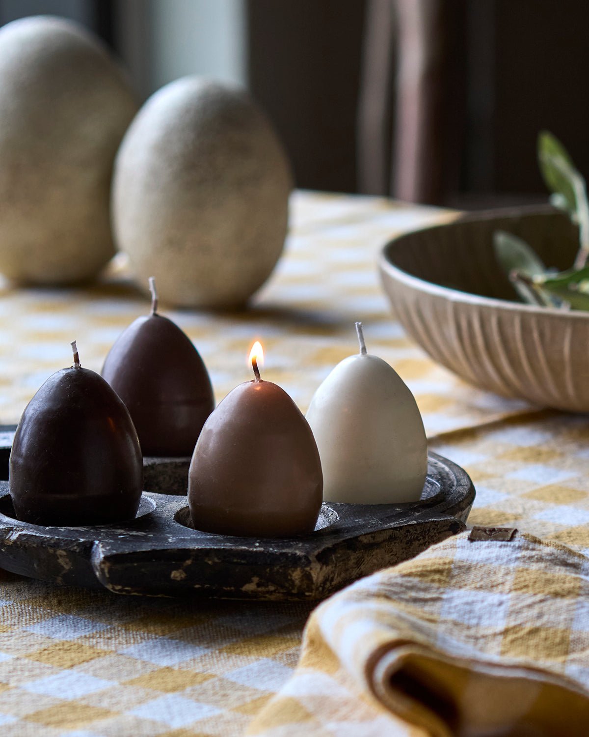 Affari of Sweden EGG CANDLES Hönsägg, 4 - pack - Azalea Home