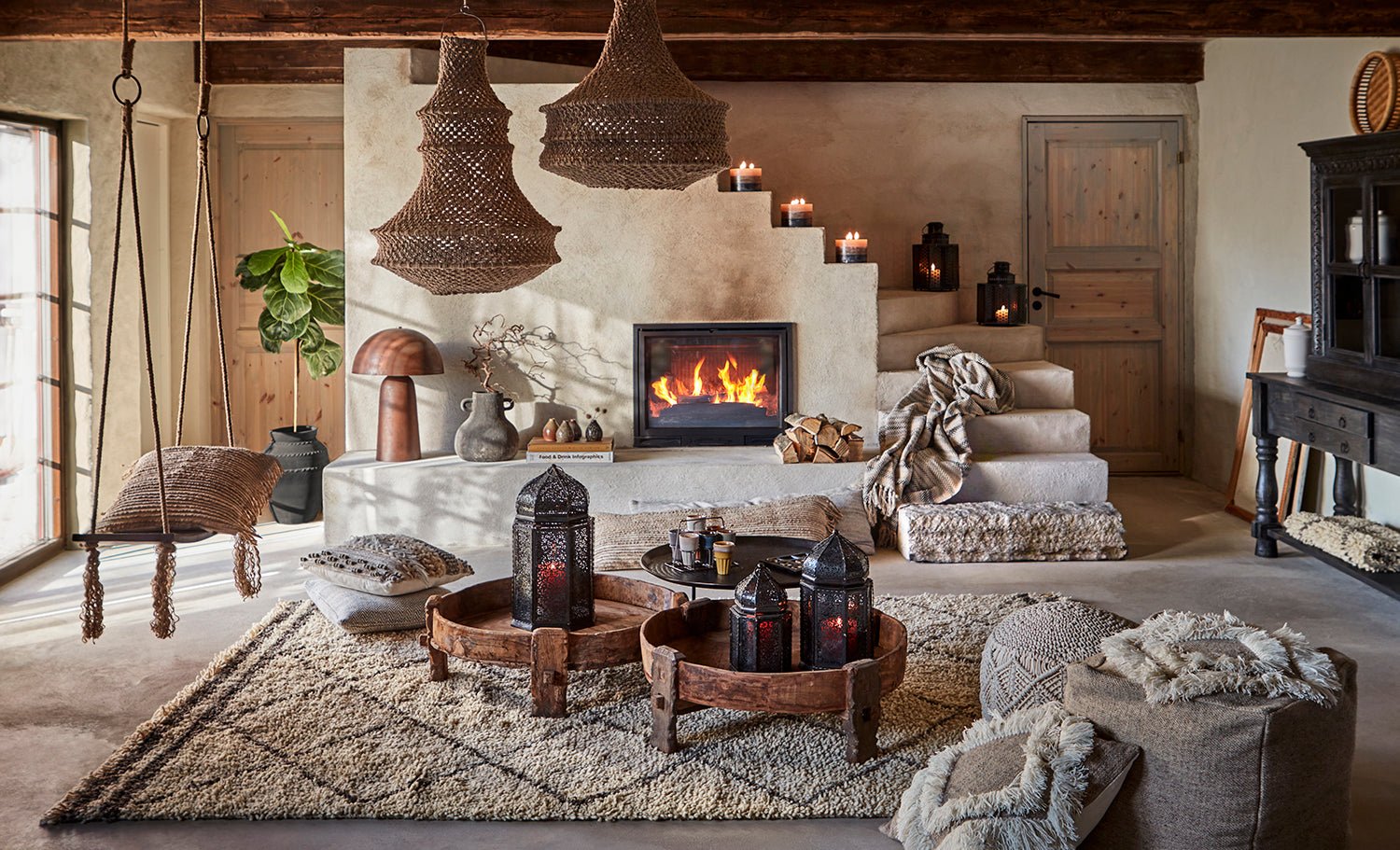 Affari of Sweden FUNGI Bordslampa L, Brun - Azalea Home