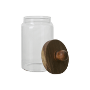 Affari of Sweden KALLE Burk med lock, Klar/brun - Azalea Home