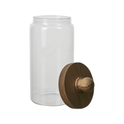 Affari of Sweden KALLE Burk med lock, Klar/brun - Azalea Home