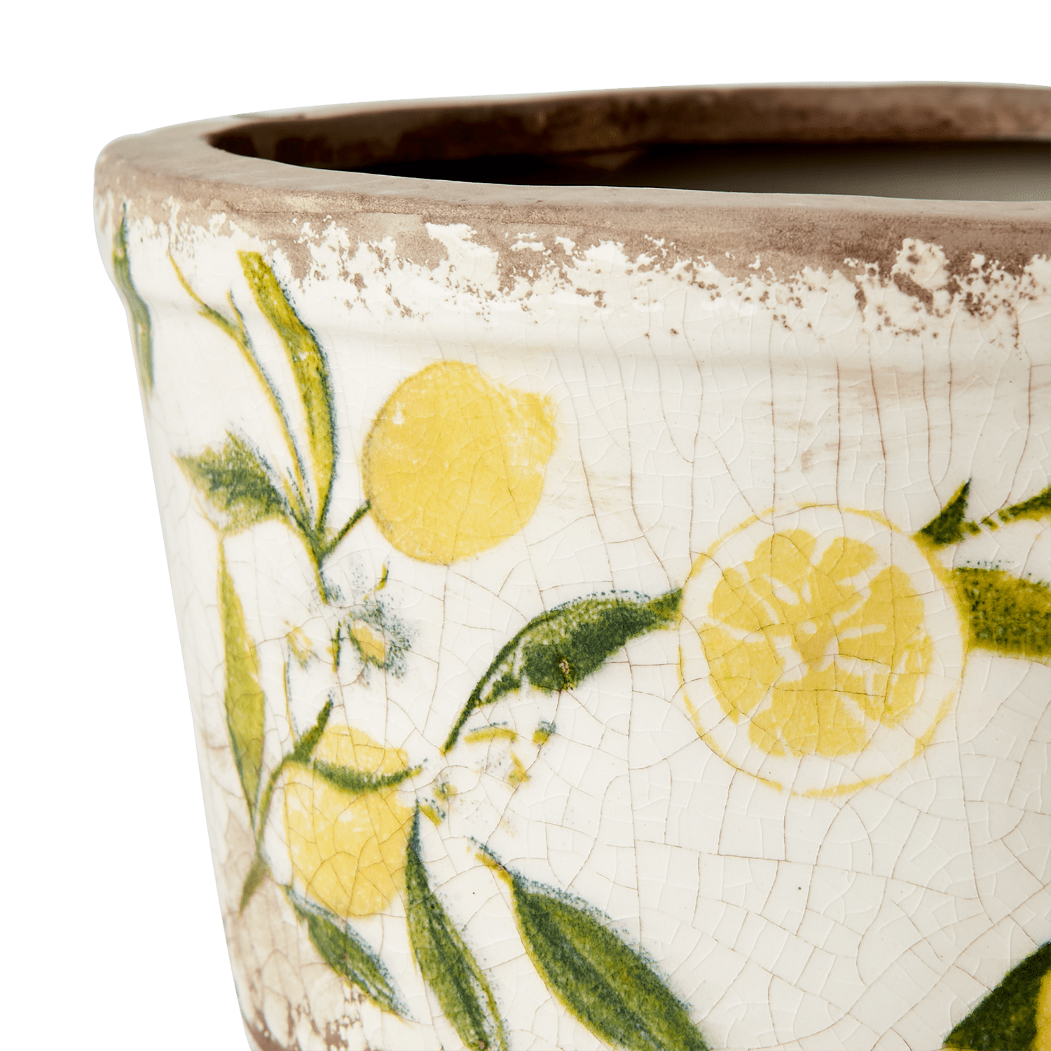 Affari of Sweden LEMONA Kruka S, Vit/grön/gul - Azalea Home
