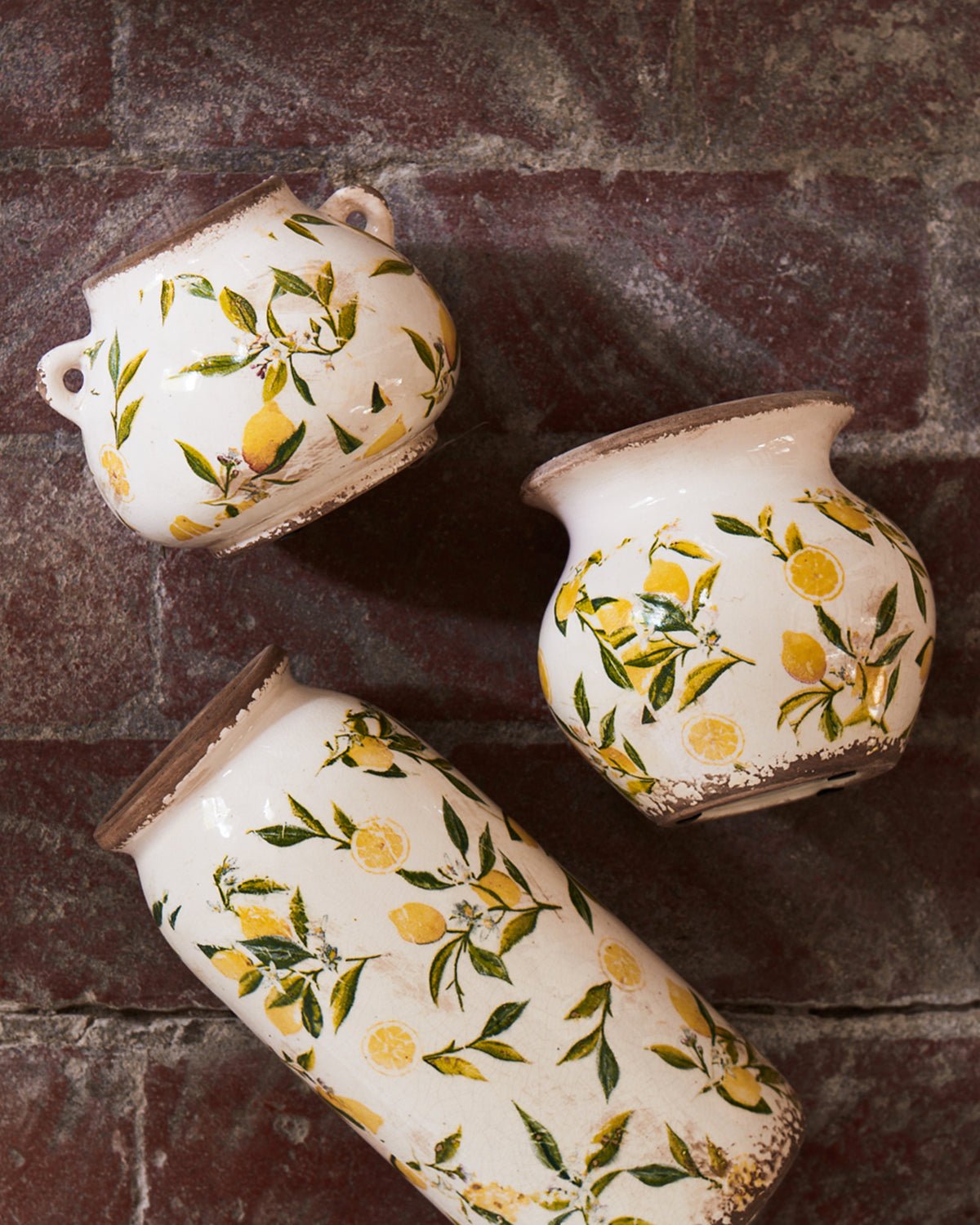 Affari of Sweden LEMONA Urna M, Vit/grön/gul - Azalea Home