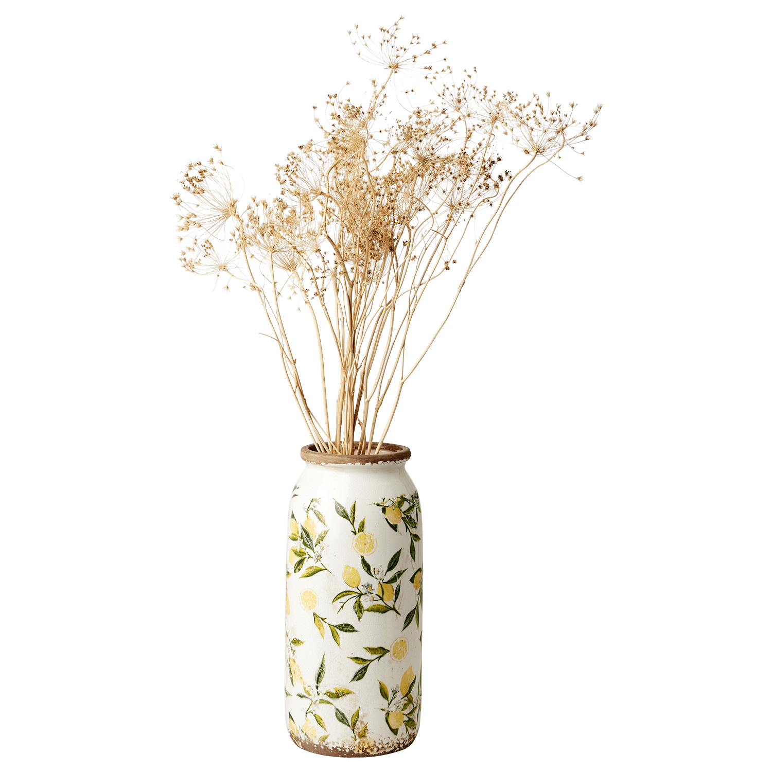 Affari of Sweden LEMONA Urna M, Vit/grön/gul - Azalea Home