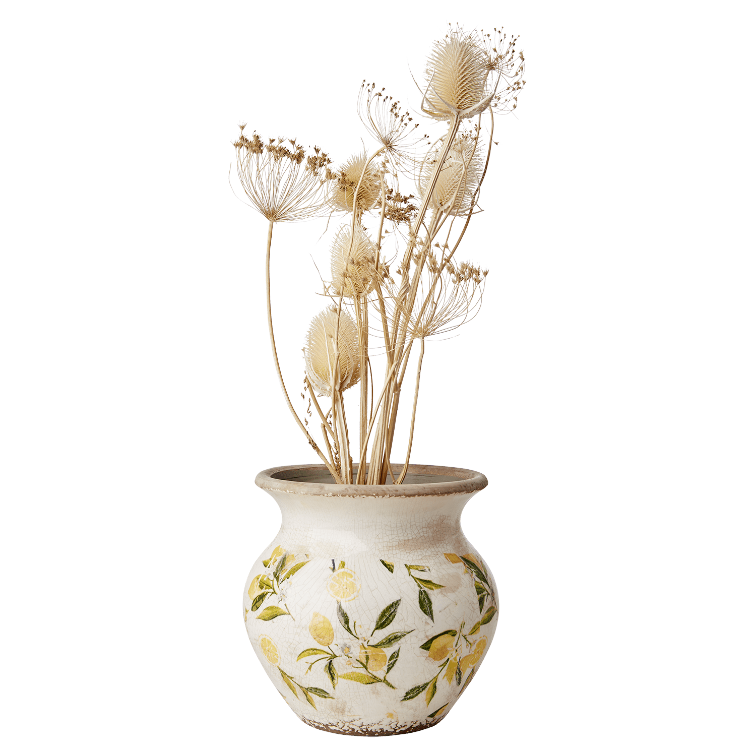 Affari of Sweden LEMONA Urna M, Vit/grön/gul - Azalea Home