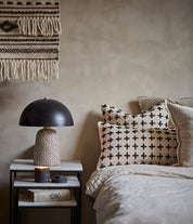 Affari of Sweden MAJA Kuddfodral 50x50, Elfenben/svart - Azalea Home