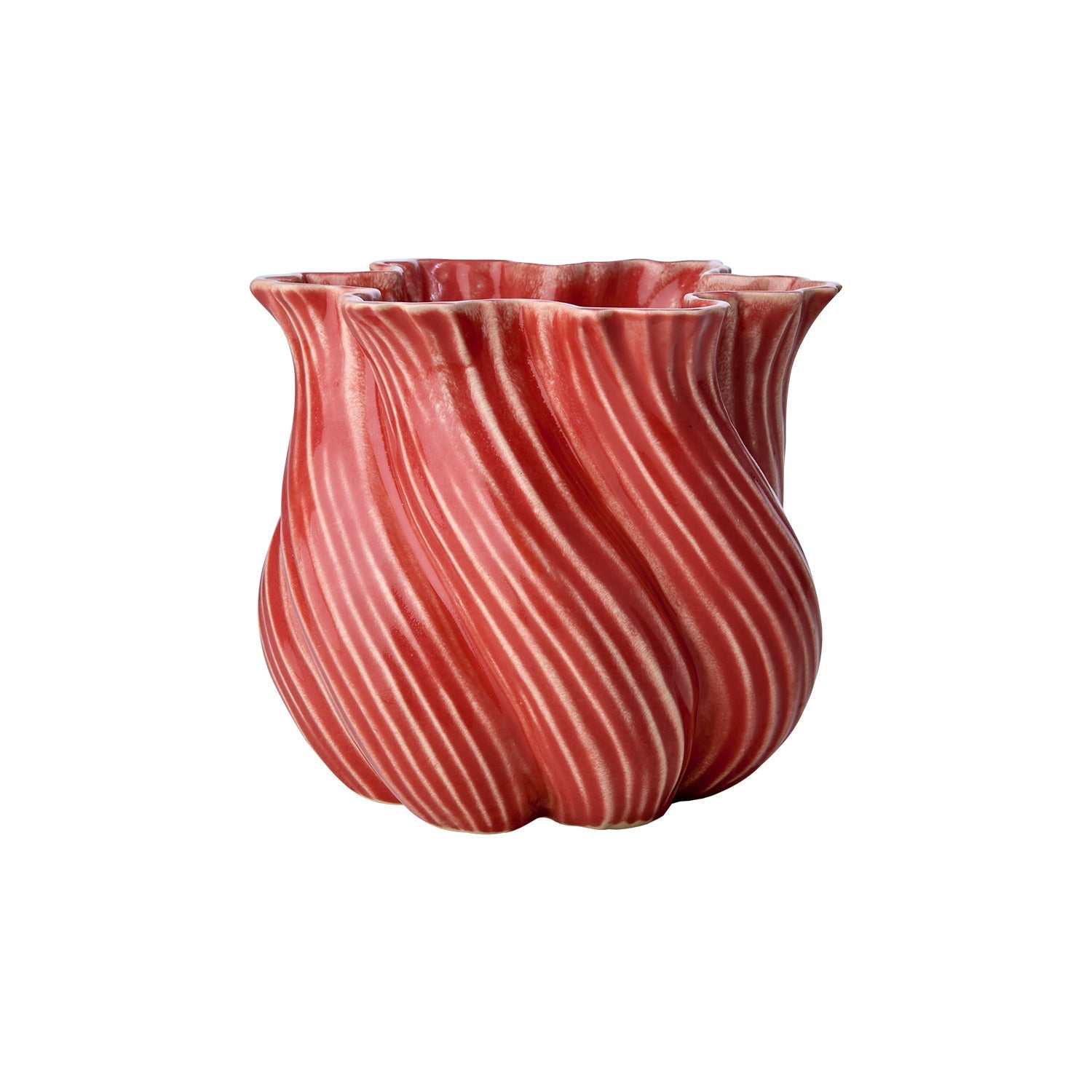 Affari of Sweden TWIST Vas, Korallröd - Azalea Home
