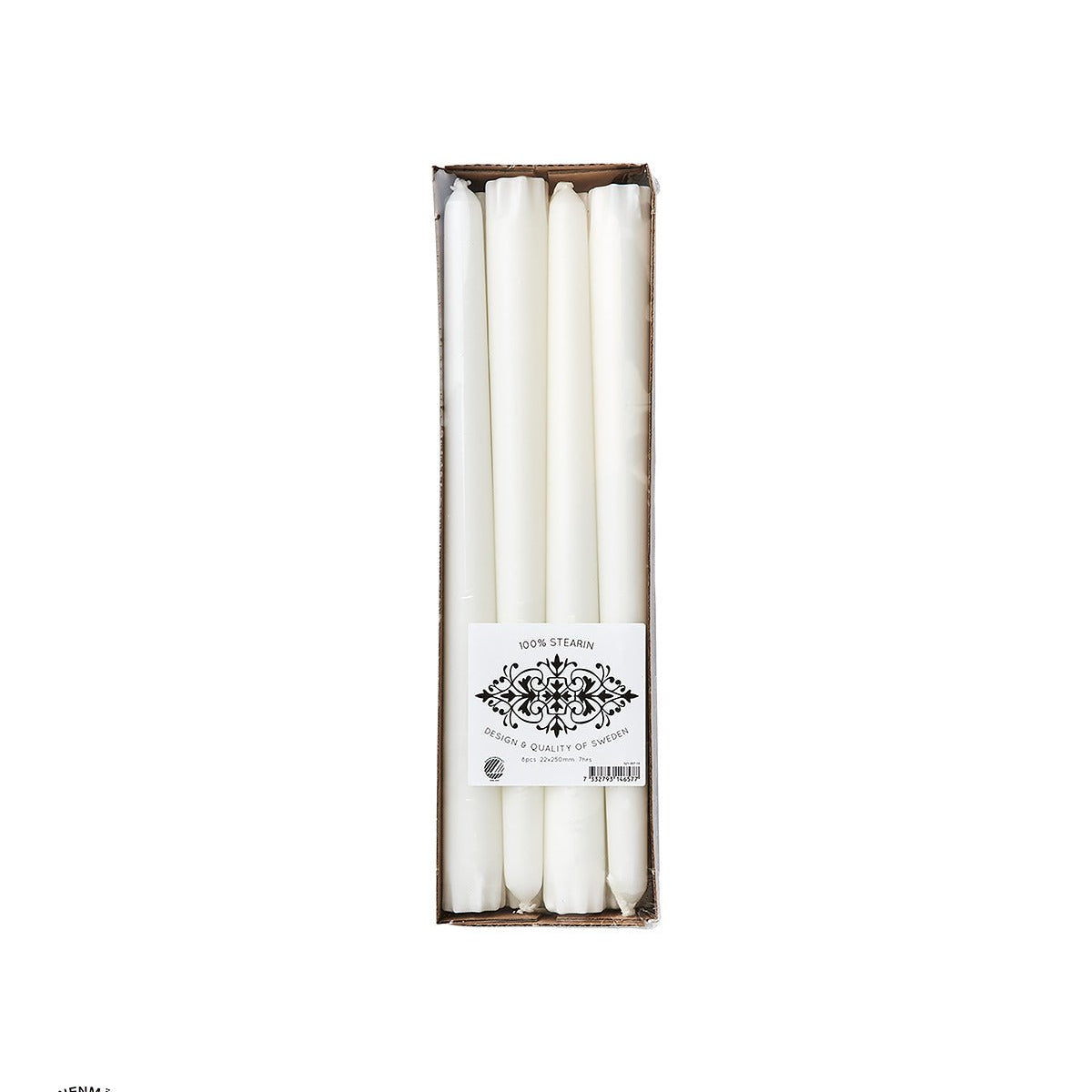 Affari of Sweden WHITE Kronljus, 8 - pack, Vit - Azalea Home