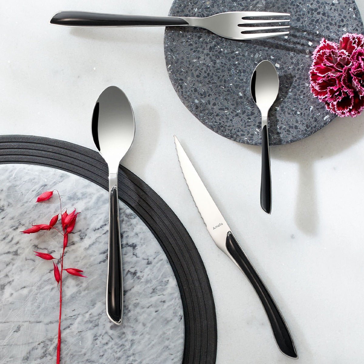 Amefa Eclat Bestickset 16 - delar Svart - Azalea Home