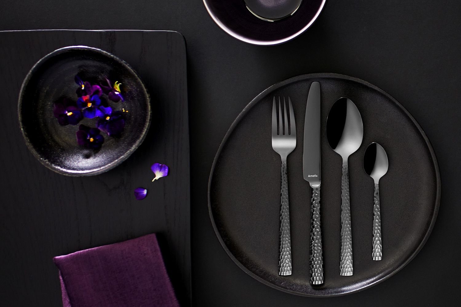 Amefa Felicity bestickset 24 delar Stainless Svart - Azalea Home