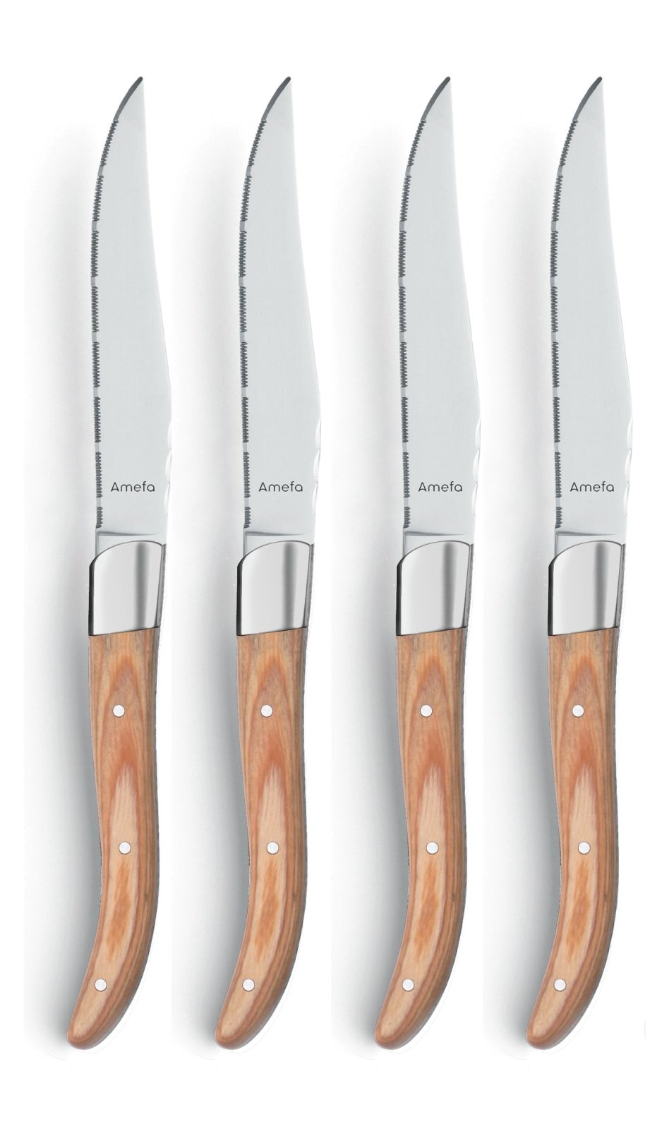 Amefa Grillkniv Royal Steak 4 - p Natural i träbox - Azalea Home