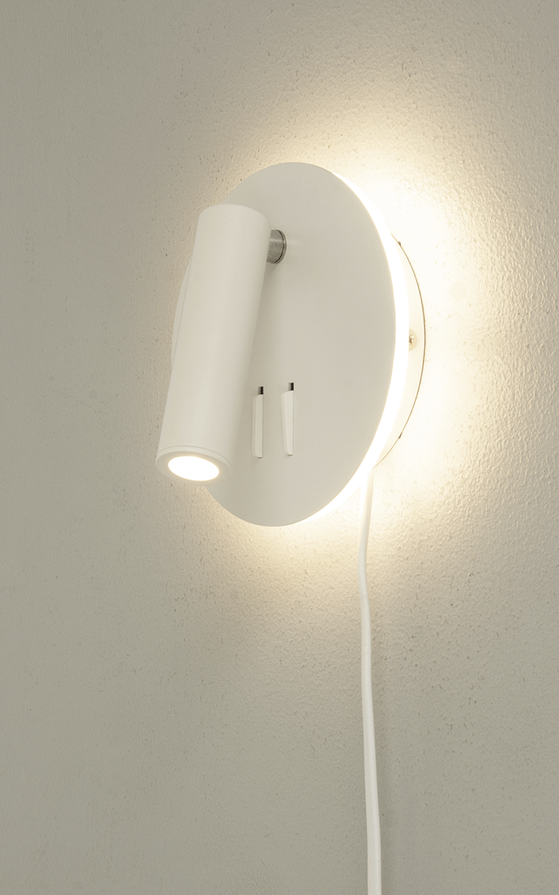 Aneta Lighting ACE vägglampa, vit - Azalea Home