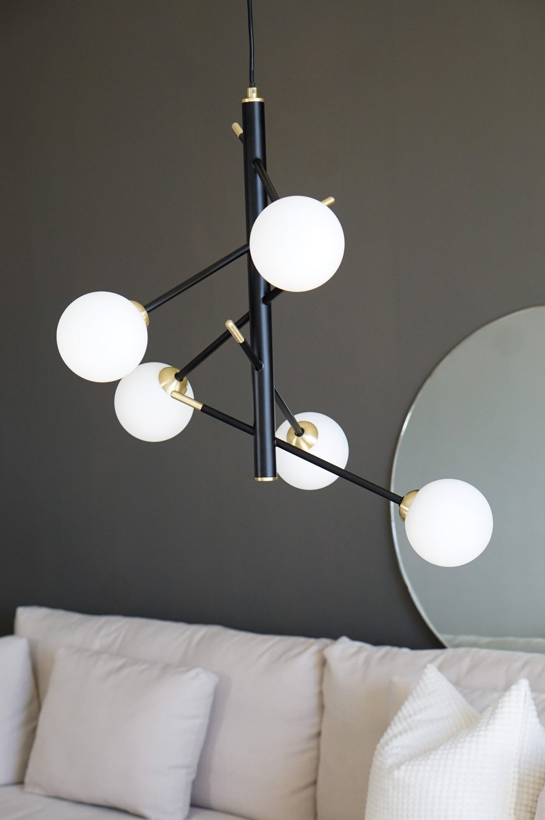 Aneta Lighting AKROBAT taklampa, svart - Azalea Home