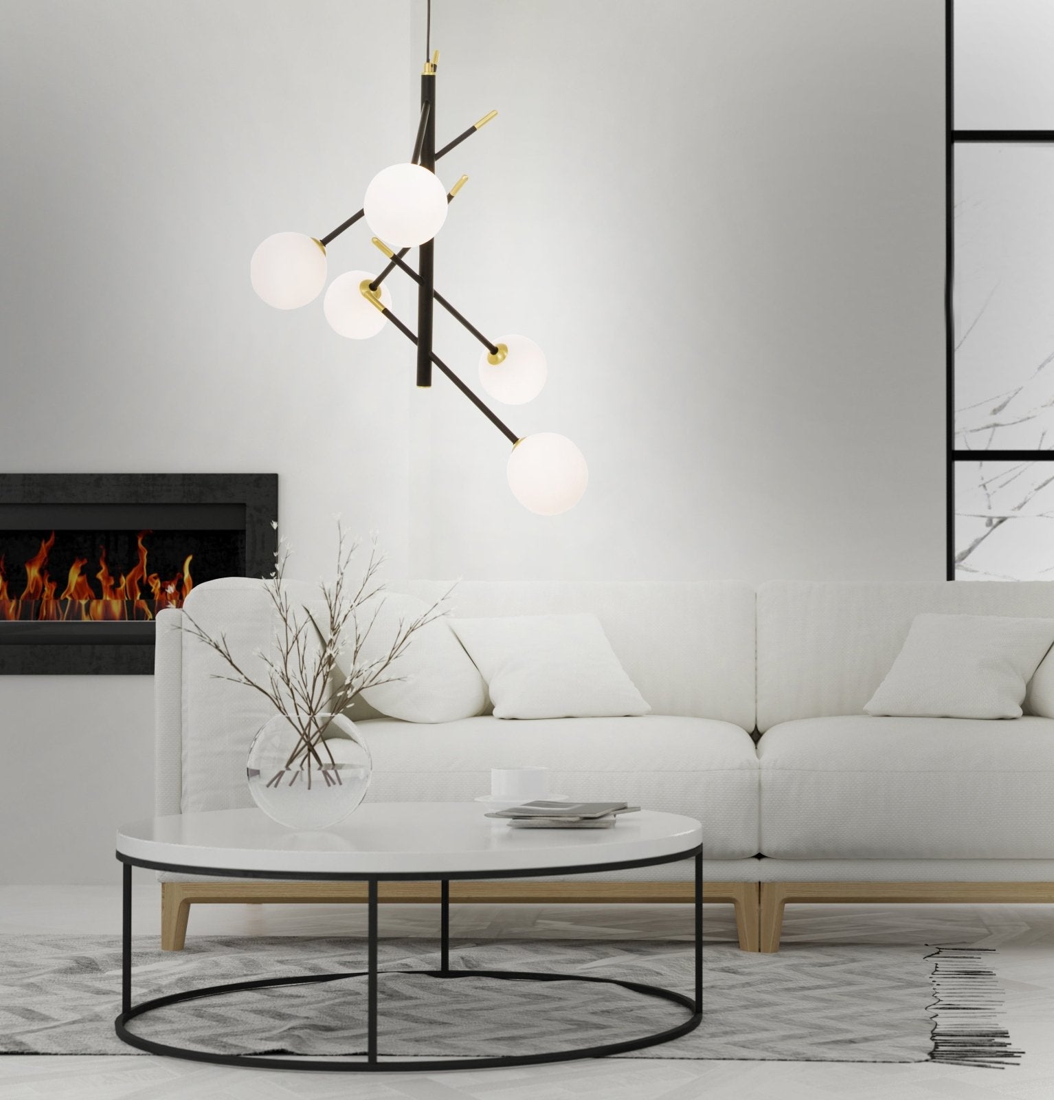 Aneta Lighting AKROBAT taklampa, svart - Azalea Home