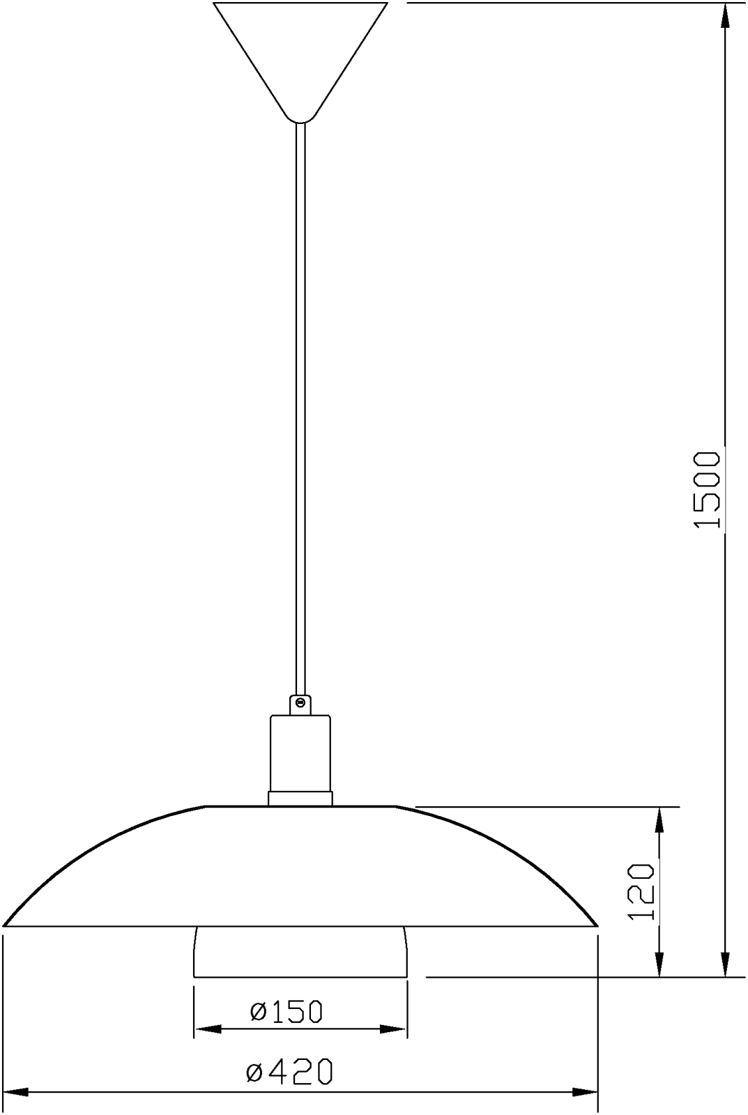 Aneta Lighting ALFA taklampa, vit - Azalea Home