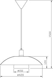 Aneta Lighting ALFA taklampa, vit - Azalea Home