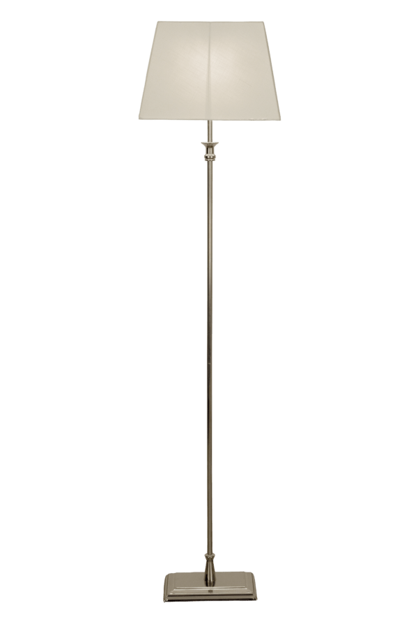 Aneta Lighting ANETTE golvlampa, silver/vit - Azalea Home