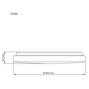 Aneta Lighting ANILLO plafond Ø40cm, svart - Azalea Home