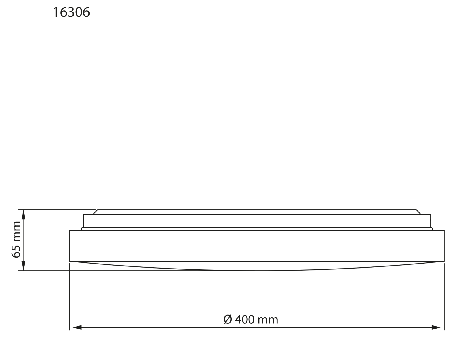Aneta Lighting ANILLO plafond Ø40cm, vit - Azalea Home