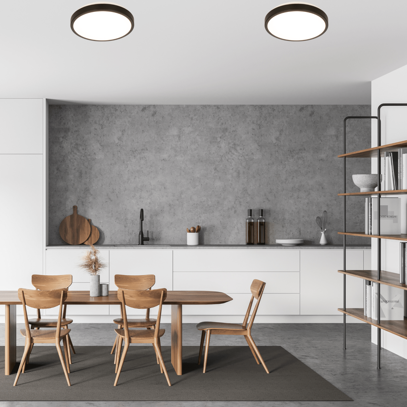 Aneta Lighting ANILLO plafond, svart - Azalea Home