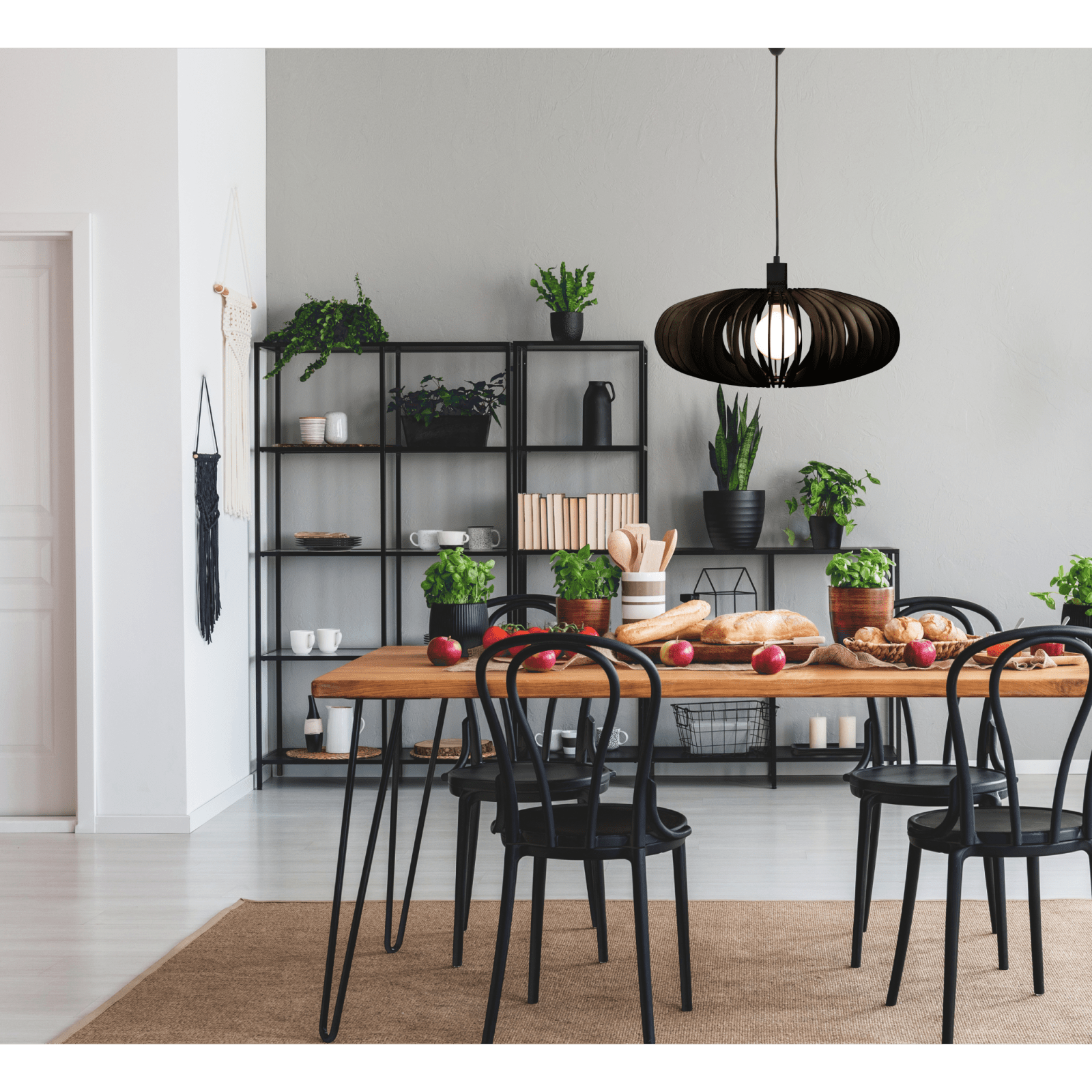 Aneta Lighting ARCOS taklampa, svart - Azalea Home