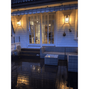 Aneta Lighting ARENDAL vägglampa ute, liten svart - Azalea Home