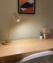 Aneta Lighting ARTIC bordlampa, matt mässing - Azalea Home
