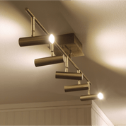 Aneta Lighting ARTIC takspot rak 5:a, matt mässing - Azalea Home
