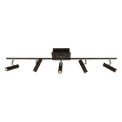 Aneta Lighting ARTIC takspot rak 5:a, svart - Azalea Home