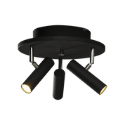 Aneta Lighting ARTIC takspot rund 3:a, svart - Azalea Home
