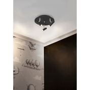 Aneta Lighting ARTIC takspot rund 3:a, svart - Azalea Home